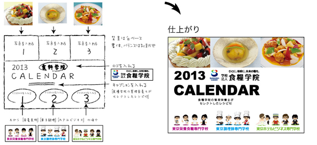 手書き、またはレイアウト見本を用意